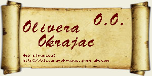 Olivera Okrajac vizit kartica